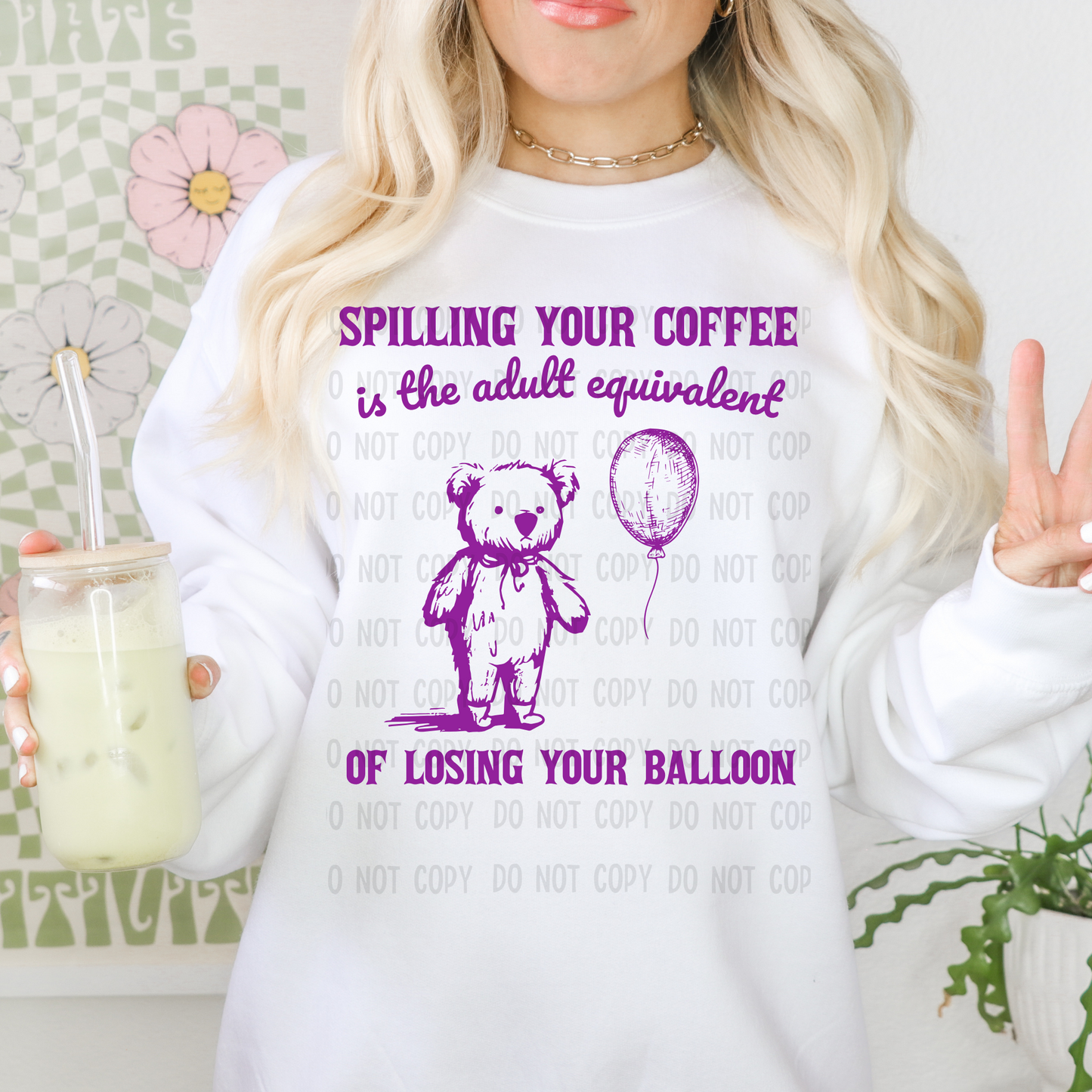 Spilling coffee - DTF