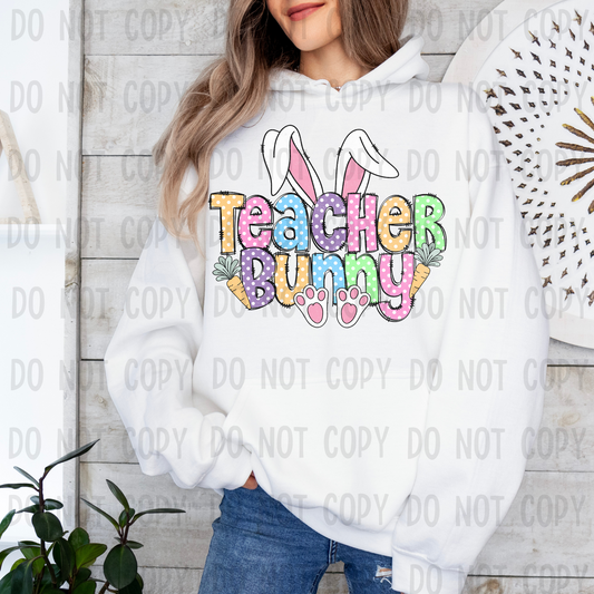 Teacher bunny - DTF