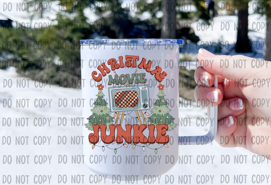 Christmas Movie Junkie - UV DTF Decal