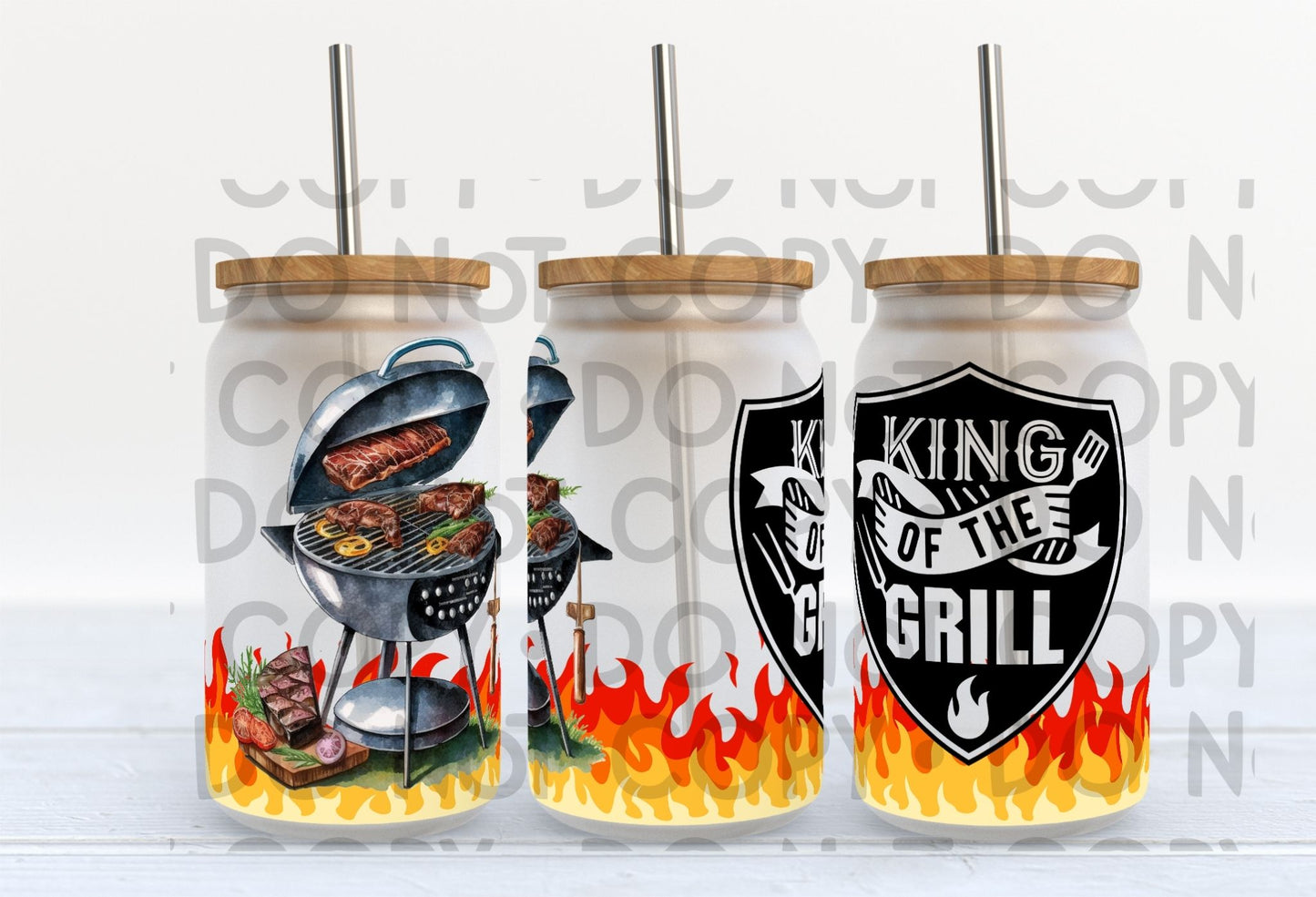 King Of The Grill Wrap 16oz - UV DTF