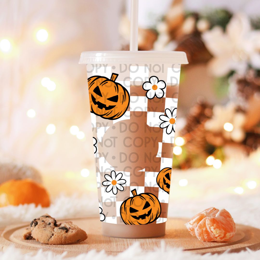 Pumpkins & Flowers - UV DTF 24oz Wrap