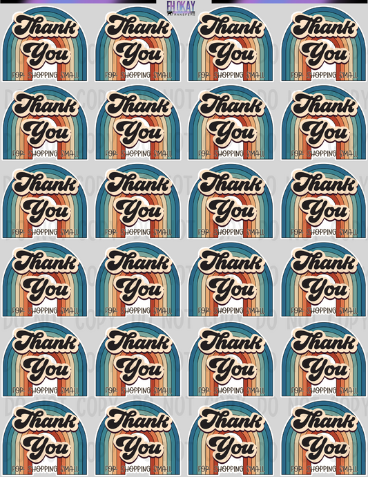 Thank you - Vinyl sticker sheet