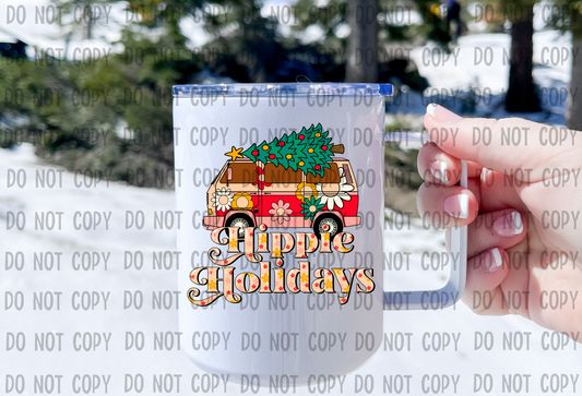 Hippie Holidays - UV DTF Decal