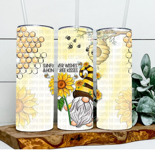 Sunflower Wishes - Sublimation 20oz Skinny Straight Wrap