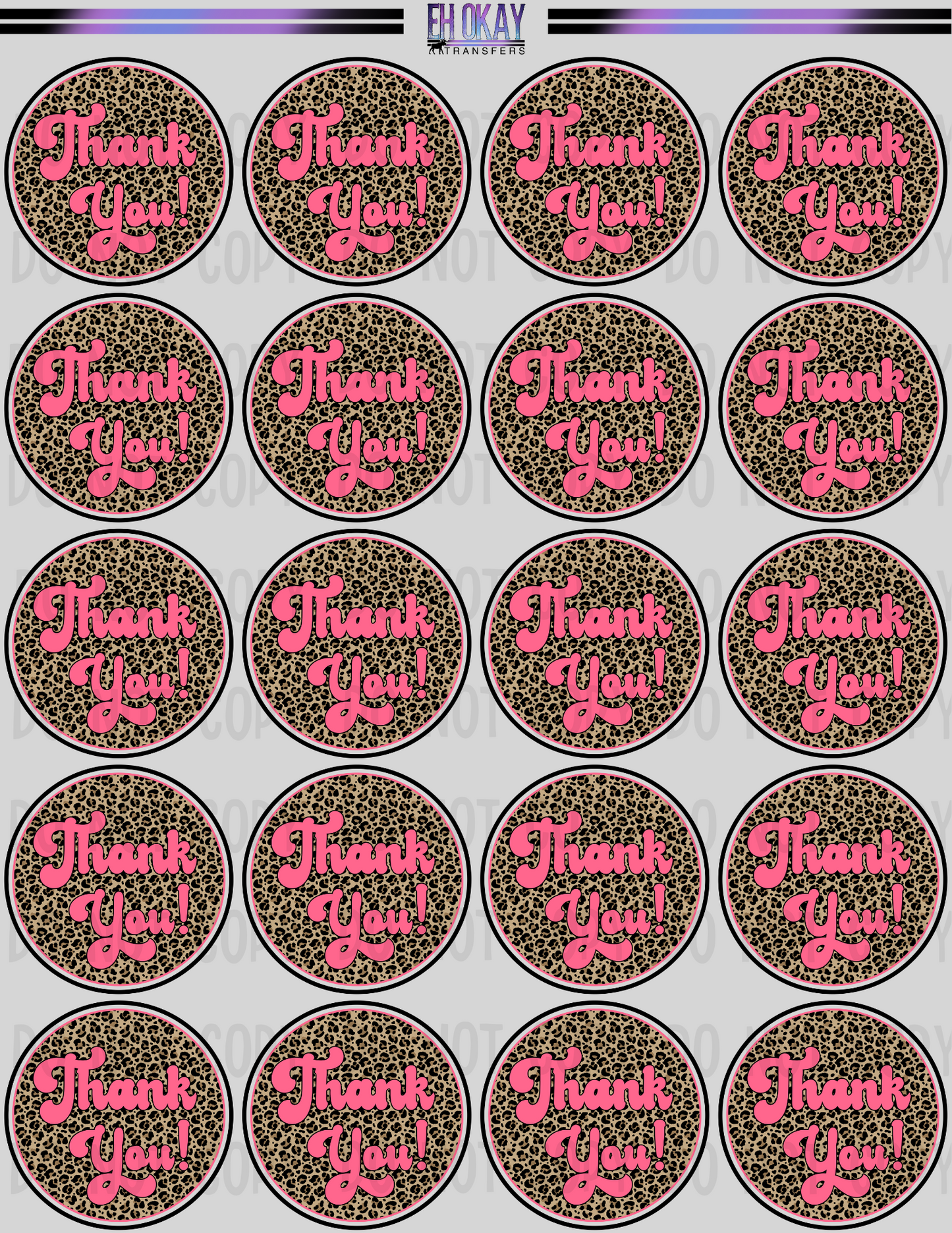 Thank you - Vinyl sticker sheet