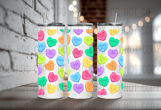 Sassy Candy Hearts - Sublimation Straight Wrap