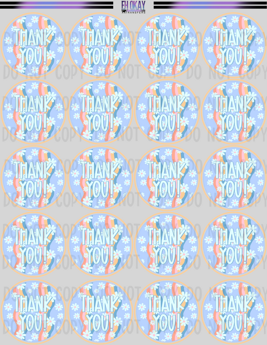 Thank you - Vinyl sticker sheet