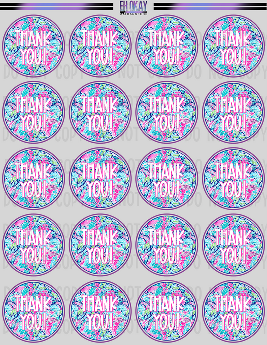 Thank you - Vinyl sticker sheet