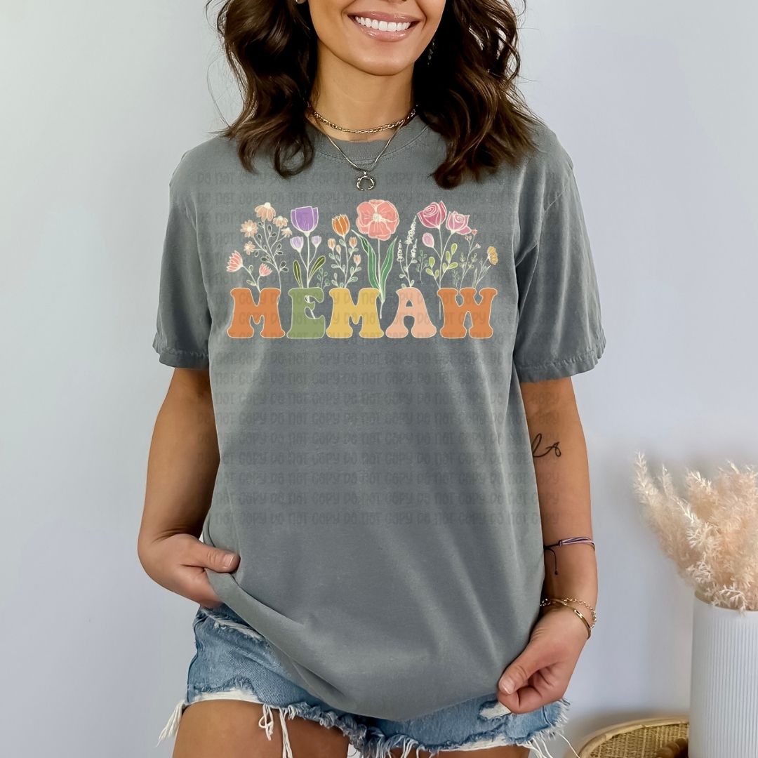 Memaw Floral - DTF