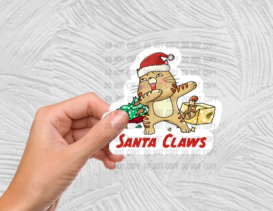 Santa claws - Vinyl Sticker