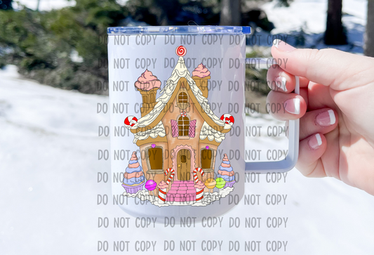 Gingerbread house - UV DTF Decal