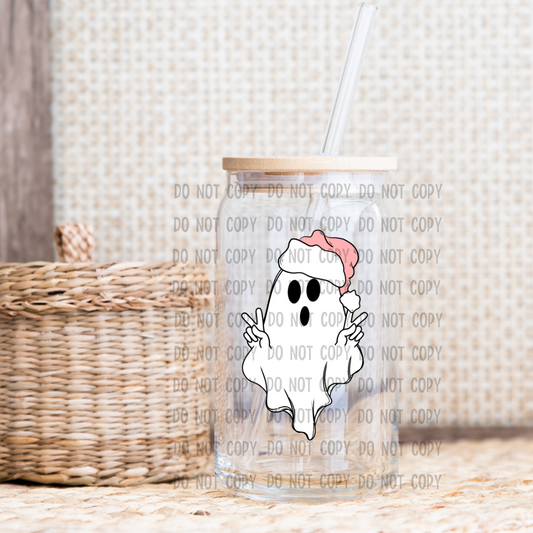 Christmas ghostie - UV DTF Decal