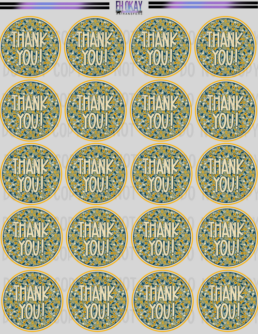 Thank you - Vinyl sticker sheet