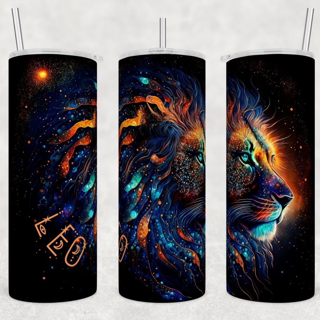 Leo - Sublimation 20oz Skinny Straight Wrap