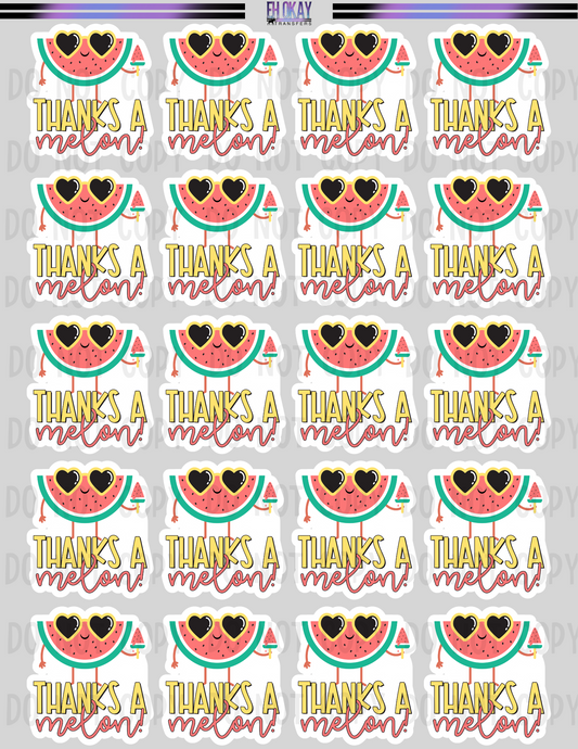 Thanks - Vinyl sticker sheet