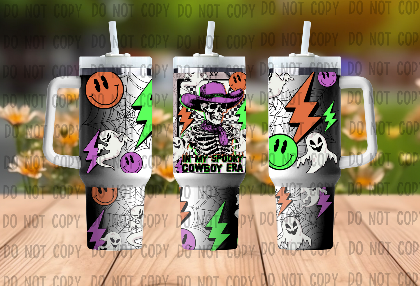 Spooky Cowboy - 40oz  UV DTF Wrap