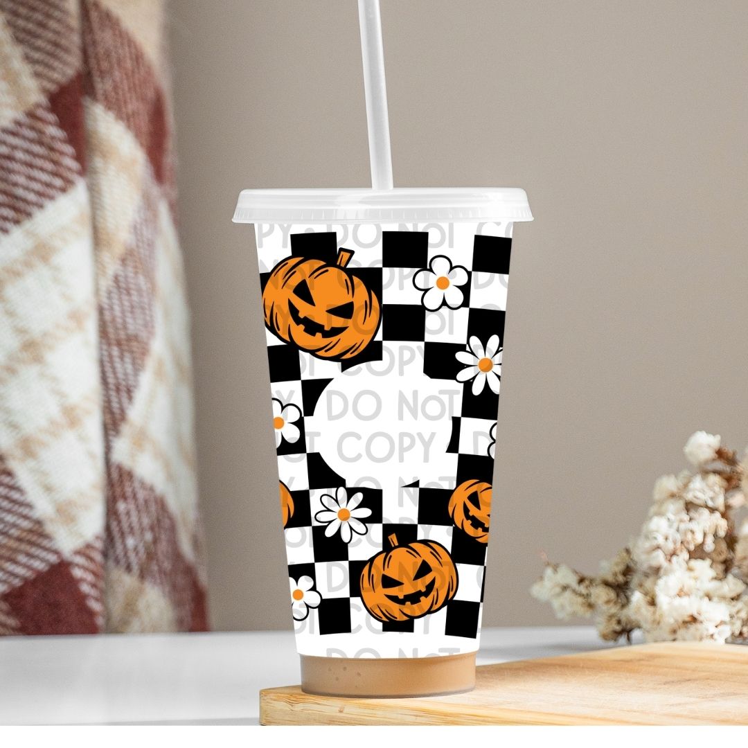 Pumpkins & Flowers - UV DTF 24oz Wrap