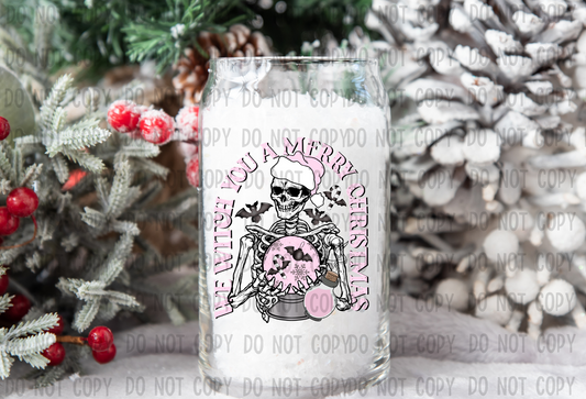 Witch You A Merry Christmas - UV DTF Decal