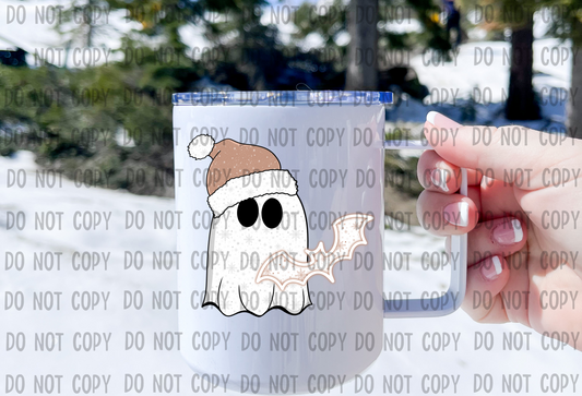 Spooky Christmas Ghost - UV DTF Decal