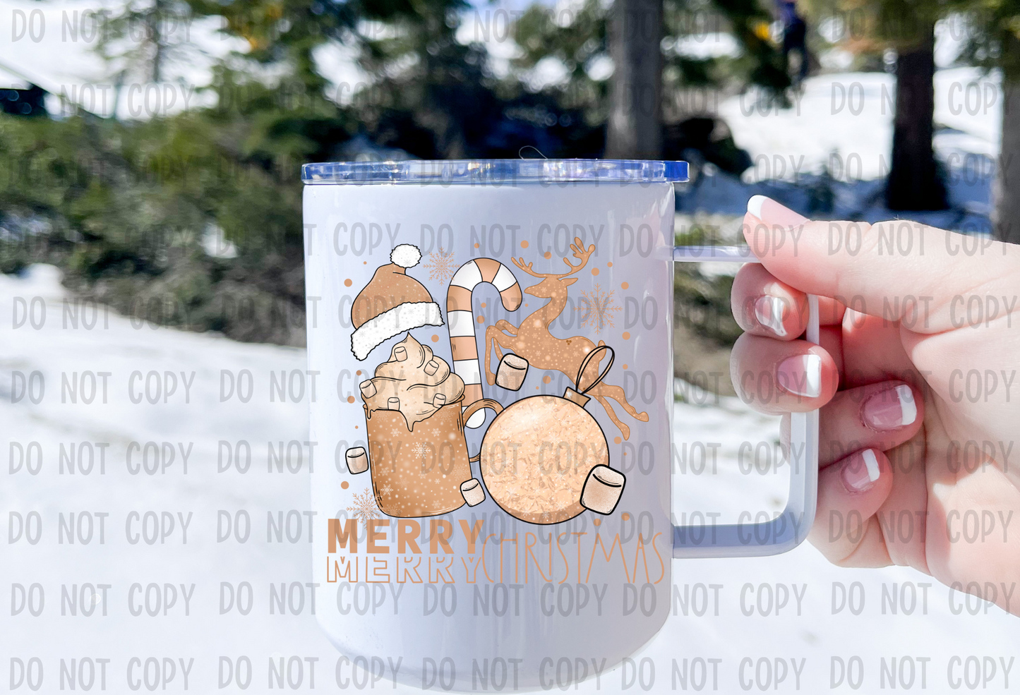 Merry Christmas - UV DTF Decal