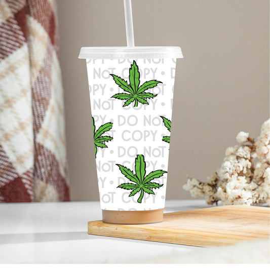 Marijuana Leaf - UV DTF 24oz Wrap