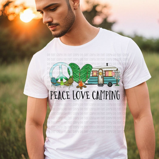 Peace Love Camping - DTF