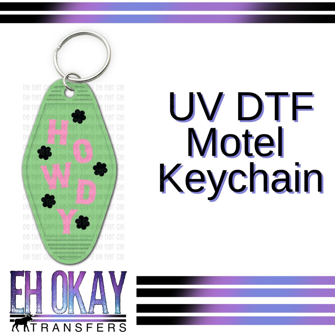 Howdy - UV DTF Keychain Decal – Eh Okay Transfers