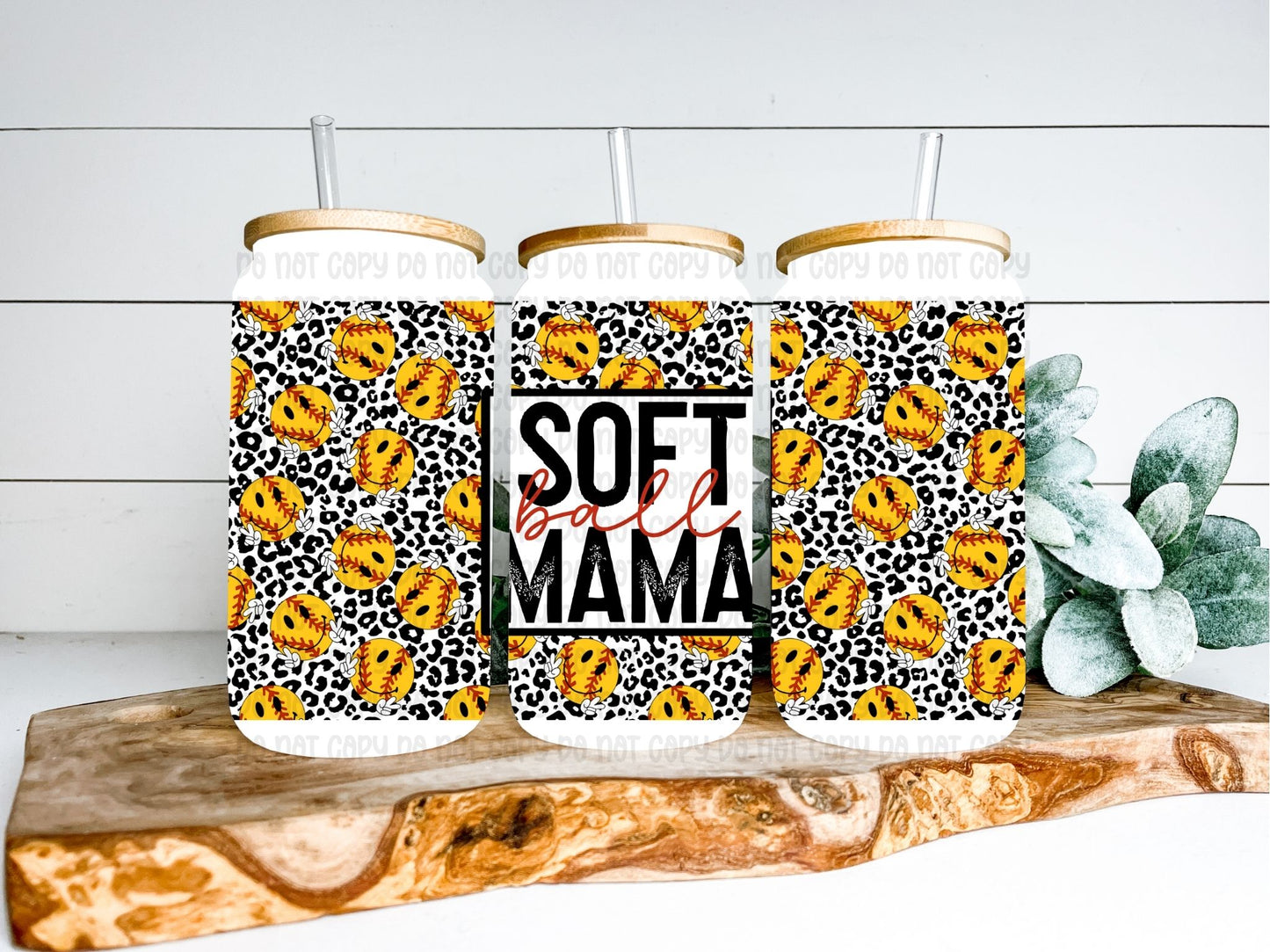 Softball Mama Wrap 16oz - UV DTF