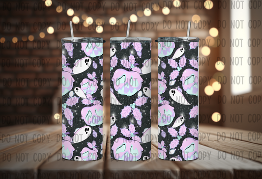 Spooky Christmas Pastels - Sublimation 20oz Straight Wrap