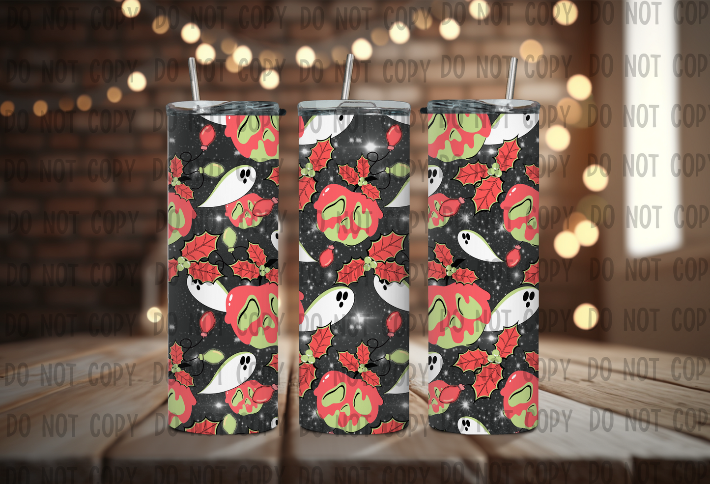 Spooky Christmas - Sublimation 20oz Straight Wrap