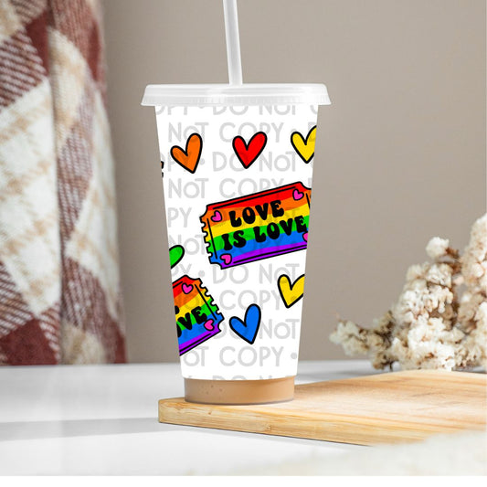 Love Is Love - UV DTF 24oz Wrap