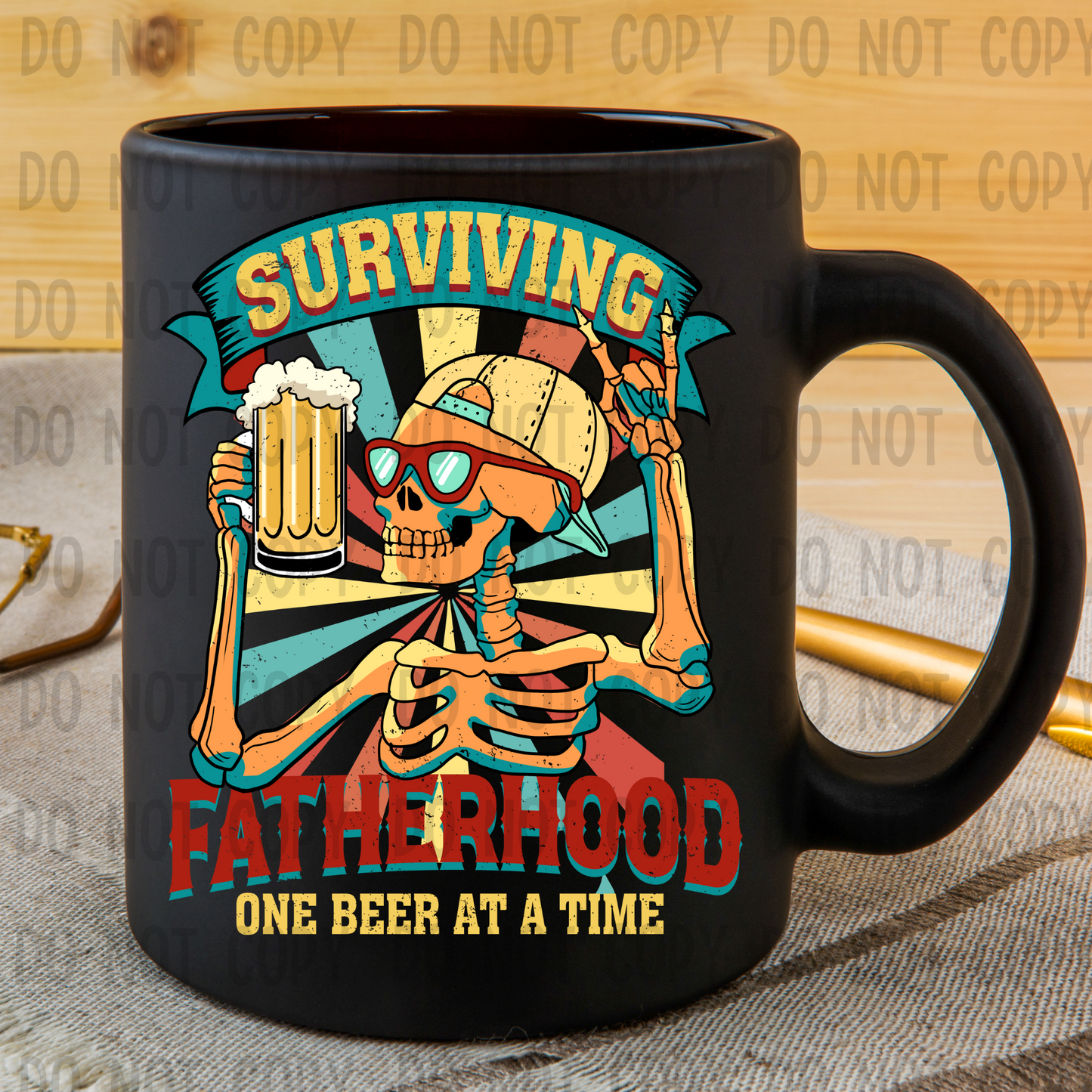 Surviving fatherhood - UV DTF Decal