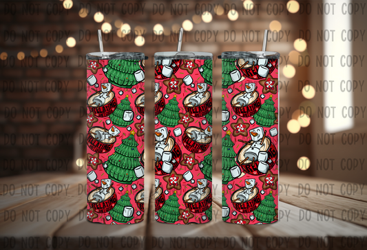 Relaxing Hot Cocoa - Sublimation 20oz Straight Wrap