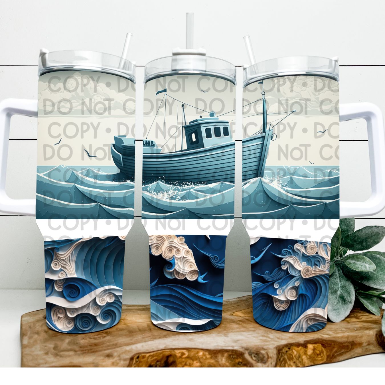 Boat - 40oz  Sublimation Wrap