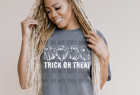 Trick Or Treat White - DTF