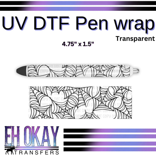 Webs Transparent Pen Wrap - UV DTF
