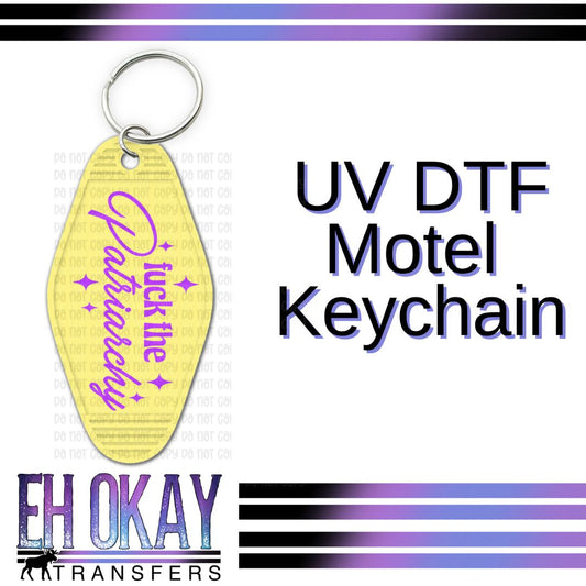 Fuck The Patriarchy - UV DTF Keychain Decal