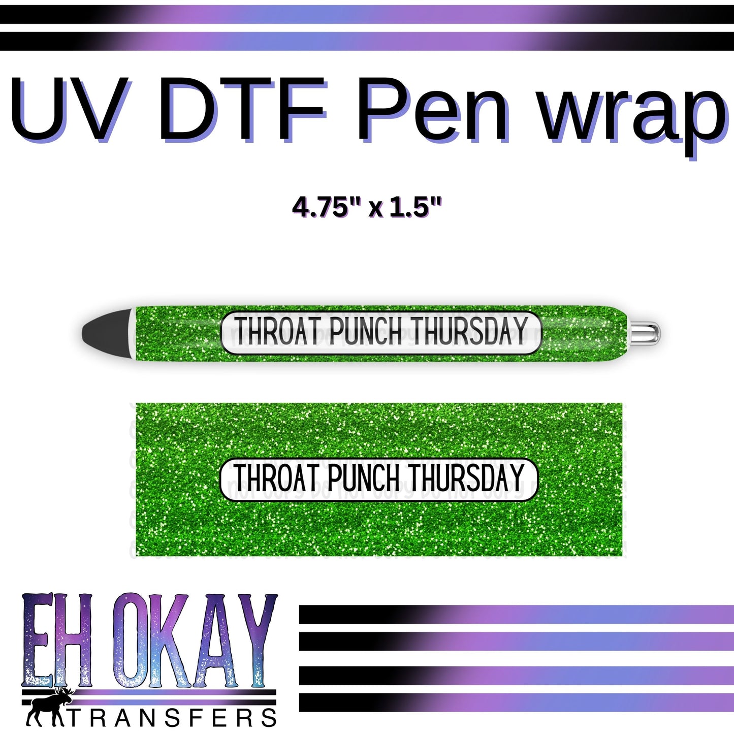 Throat Punch Thursday Pen Wrap - UV DTF