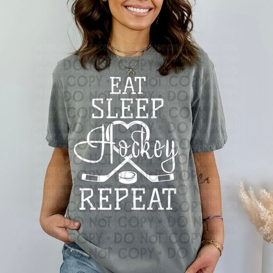 Eat Sleep Hockey Repeat - DTF