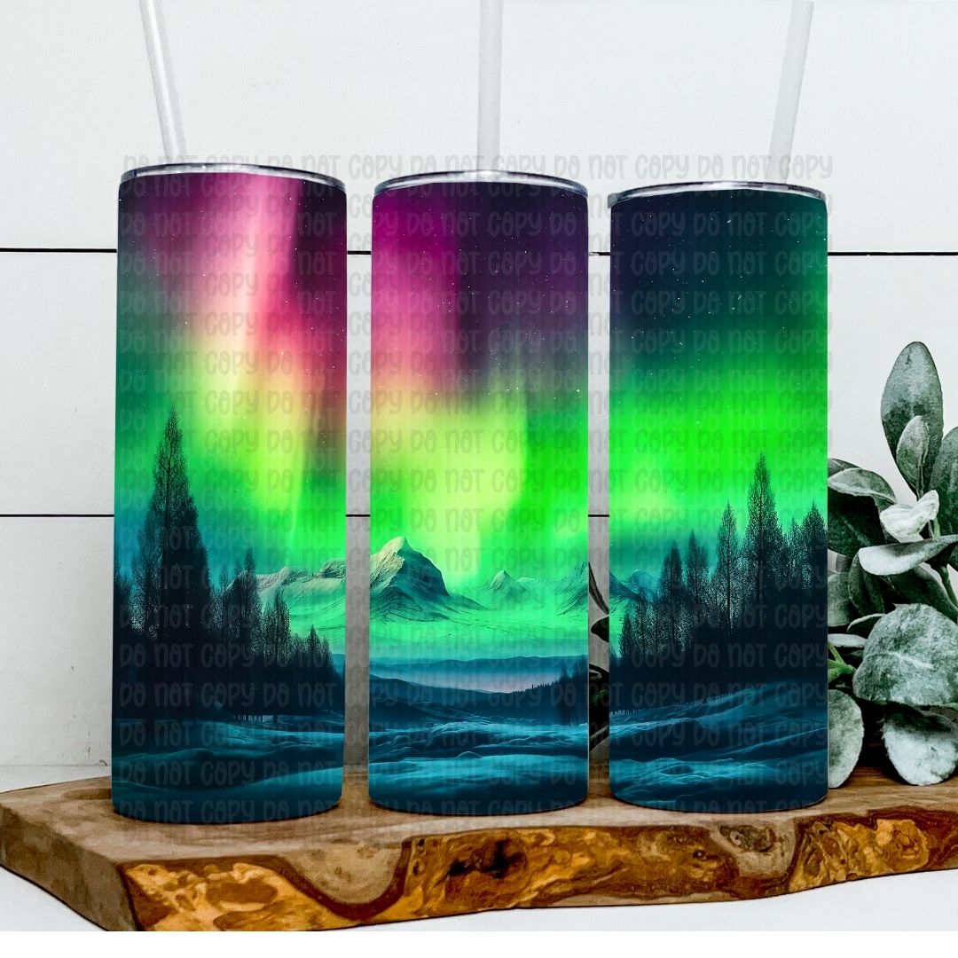 Northern Lights - Sublimation 20oz Tapered or Straight Wrap