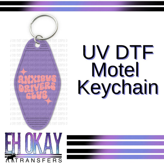 Anxious Drivers Club - UV DTF Keychain Decal