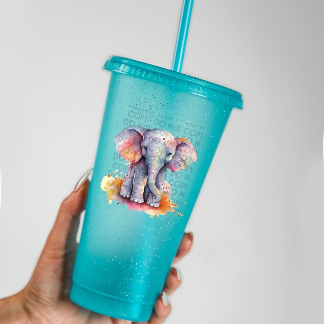 Baby Elephant - UV DTF Decal