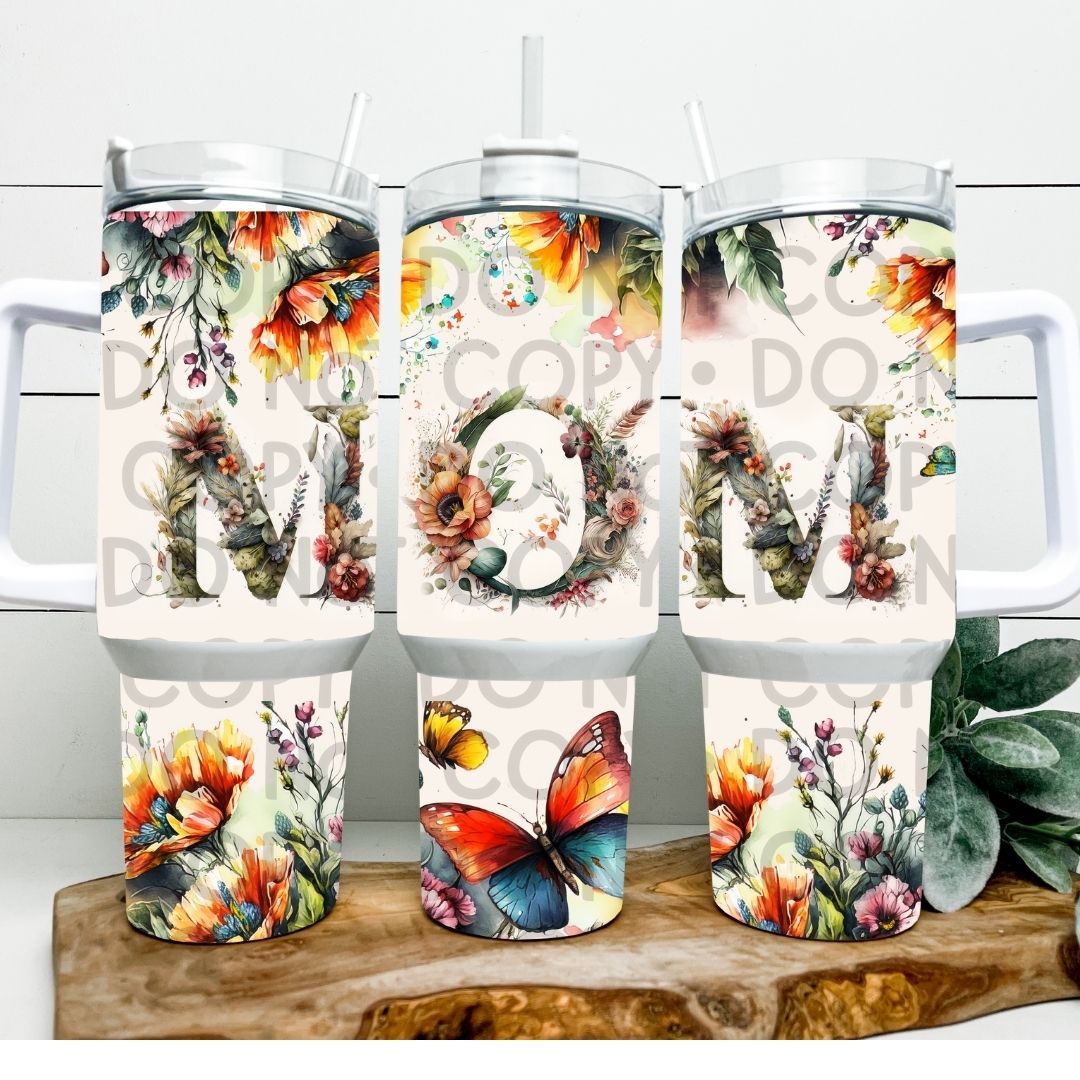 Floral Mom - 40oz  Sublimation Wrap