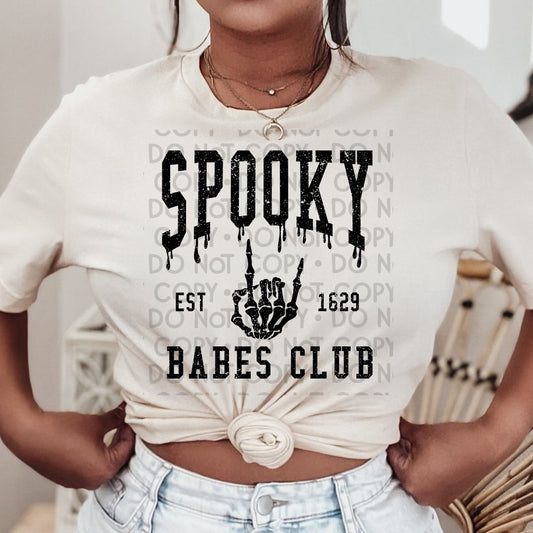 Spooky Babes Club Distressed - DTF