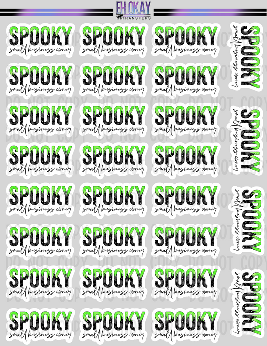 Spooky- Vinyl sticker sheet