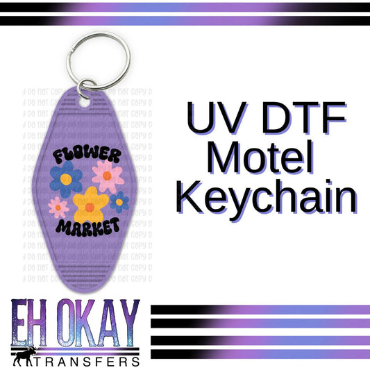 Flower Market - UV DTF Keychain Decal