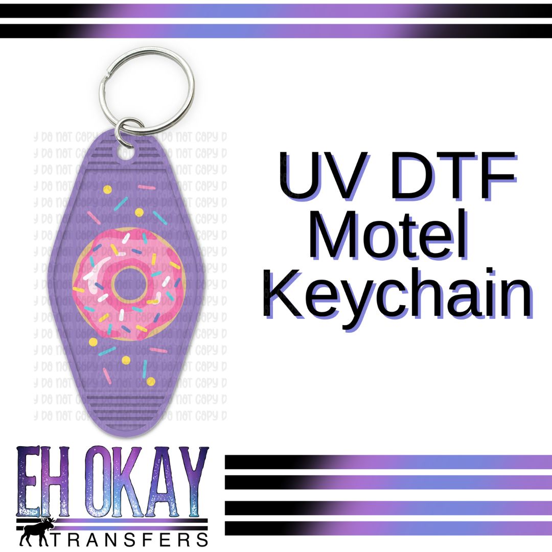 Donut - UV DTF Keychain Decal