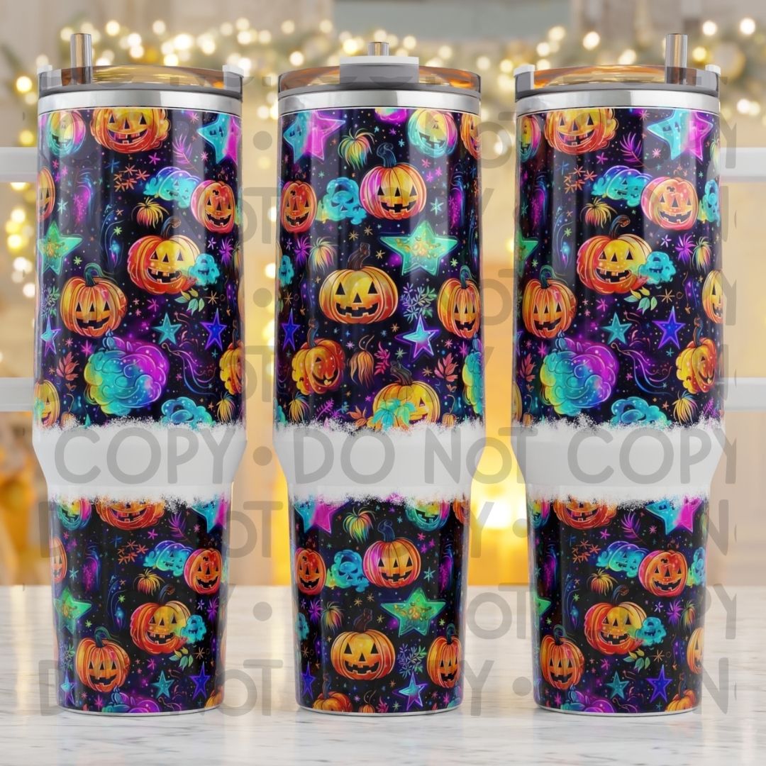 Neon Halloween - 40oz  Sublimation Wrap