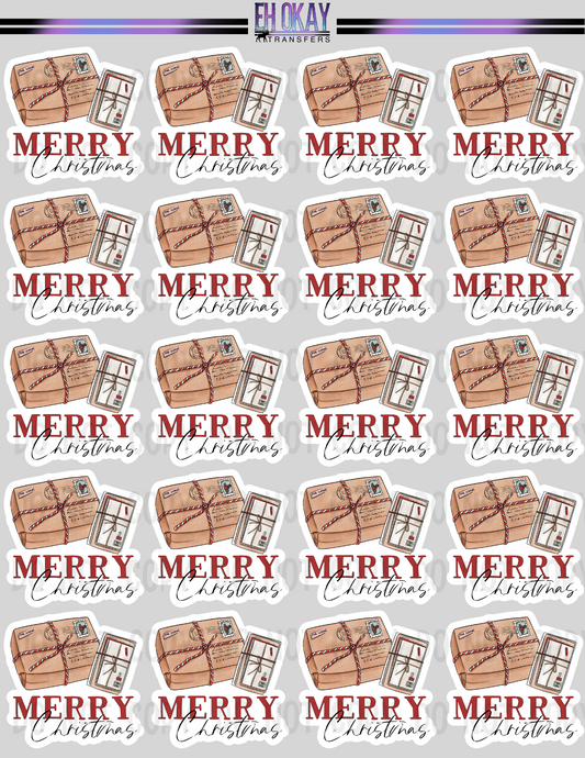 Merry Christmas - Vinyl sticker sheet