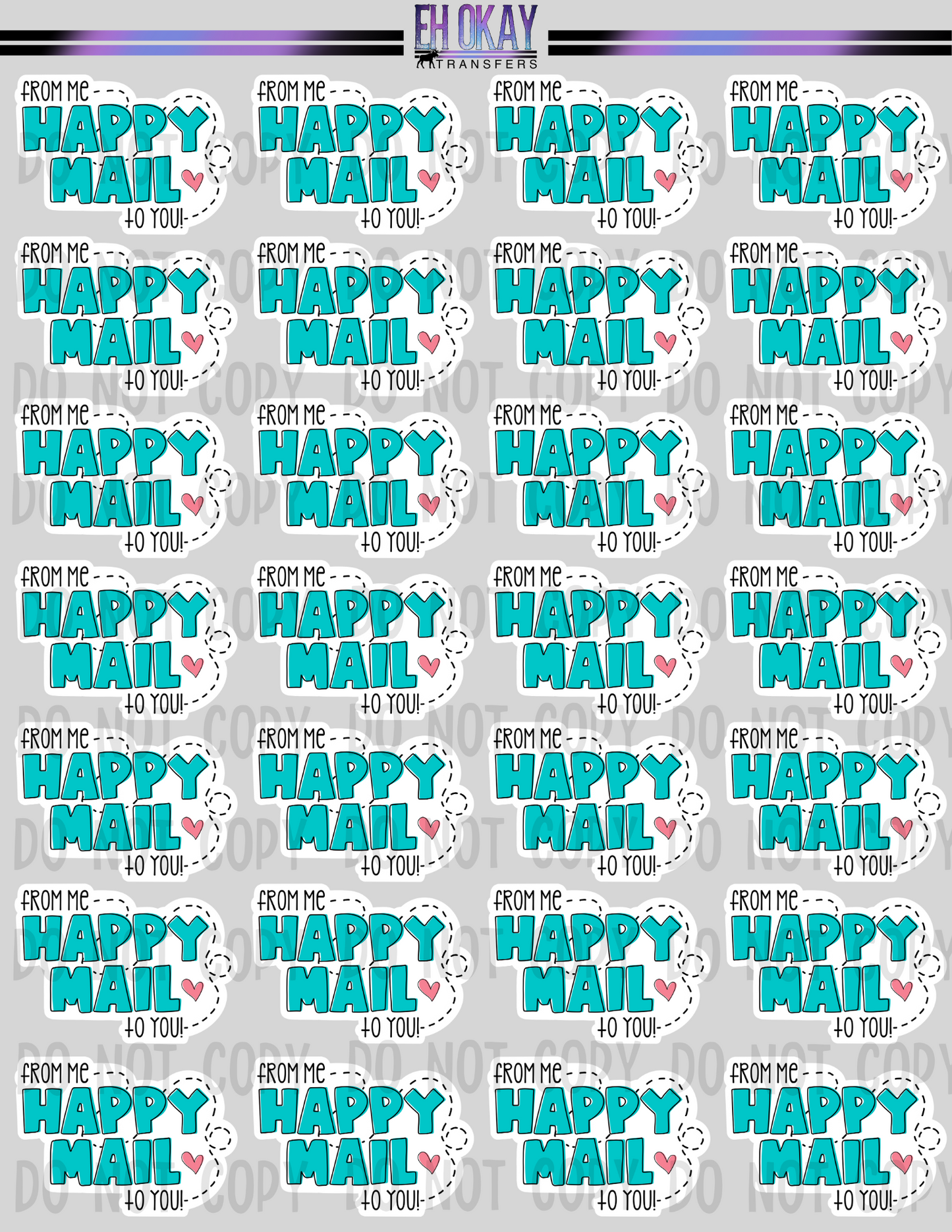 Happy Mail - Vinyl sticker sheet